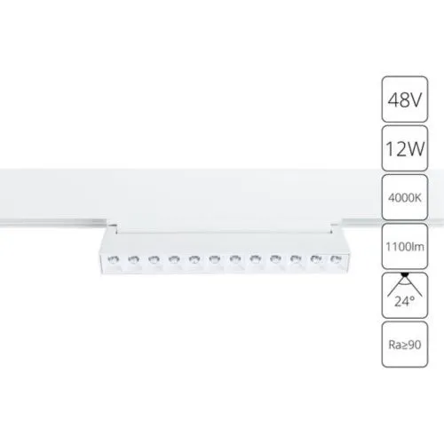 Трековый светодиодный светильник Arte Lamp Linea A4668PL-1WH 
